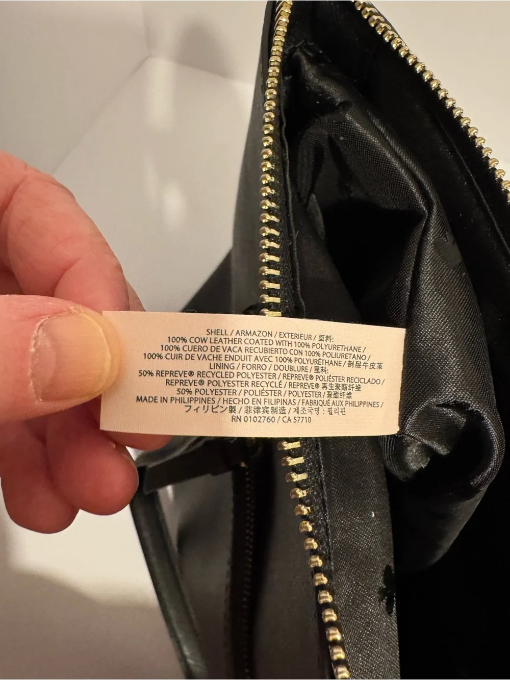Kate Spade New York Cameron Pocket Tote Black Saffiano Leather Shoulder Bag